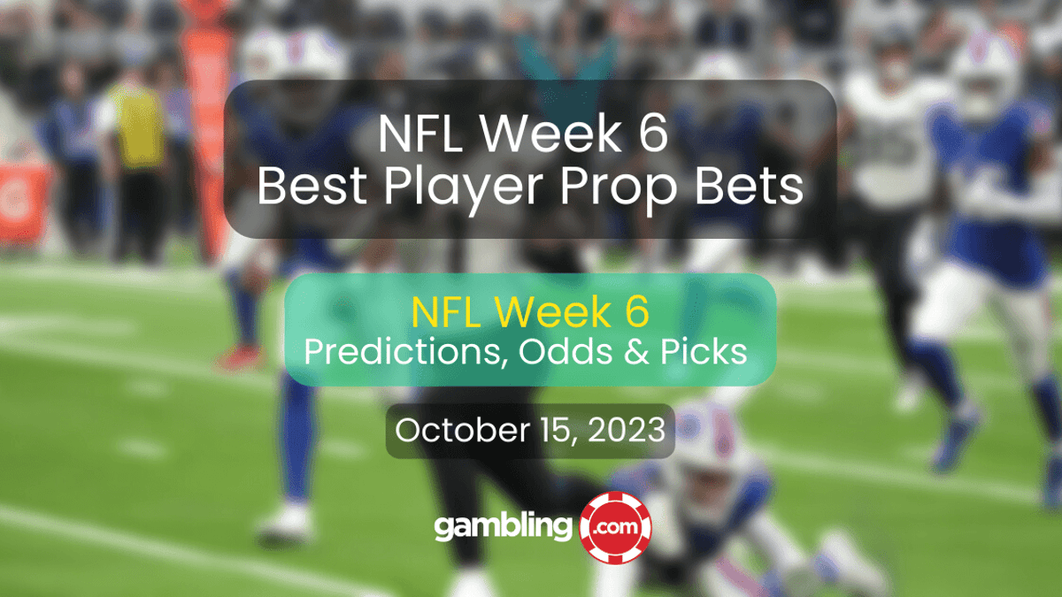 NFL Player Props Week 6, Odds &amp;  NFL Predictions for Week 6!