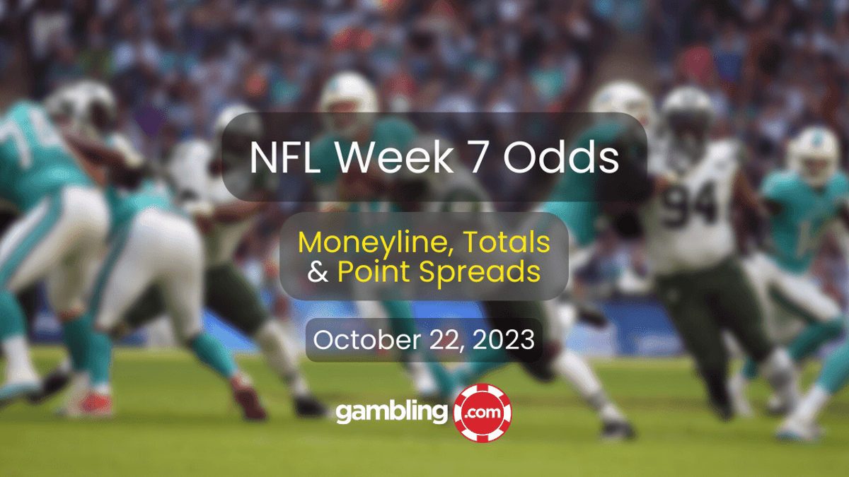 NFL Week 7 Opening Odds: Moneylines, Totals &amp; Point Spreads for NFL Week 7
