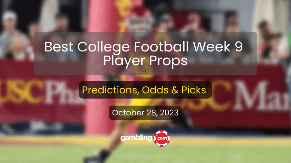 College Football Player Props, Week 9 Odds &amp; Best College Football Bets