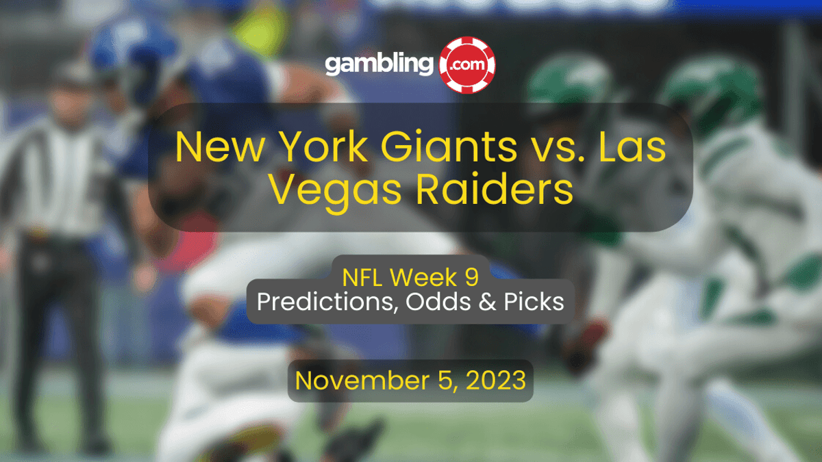Giants vs. Raiders Prediction, NFL Player Props &amp; NFL Week 9 Picks