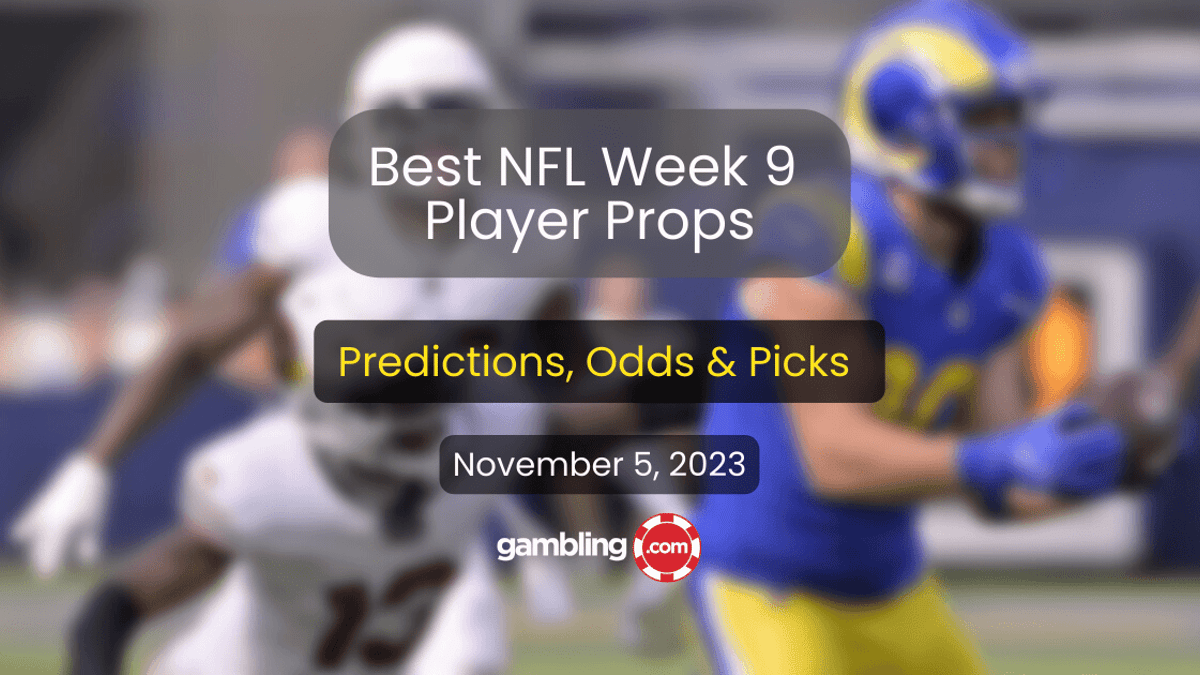 NFL Player Props Week 9: NFL Predictions &amp; Best NFL Player Props This Weekend!