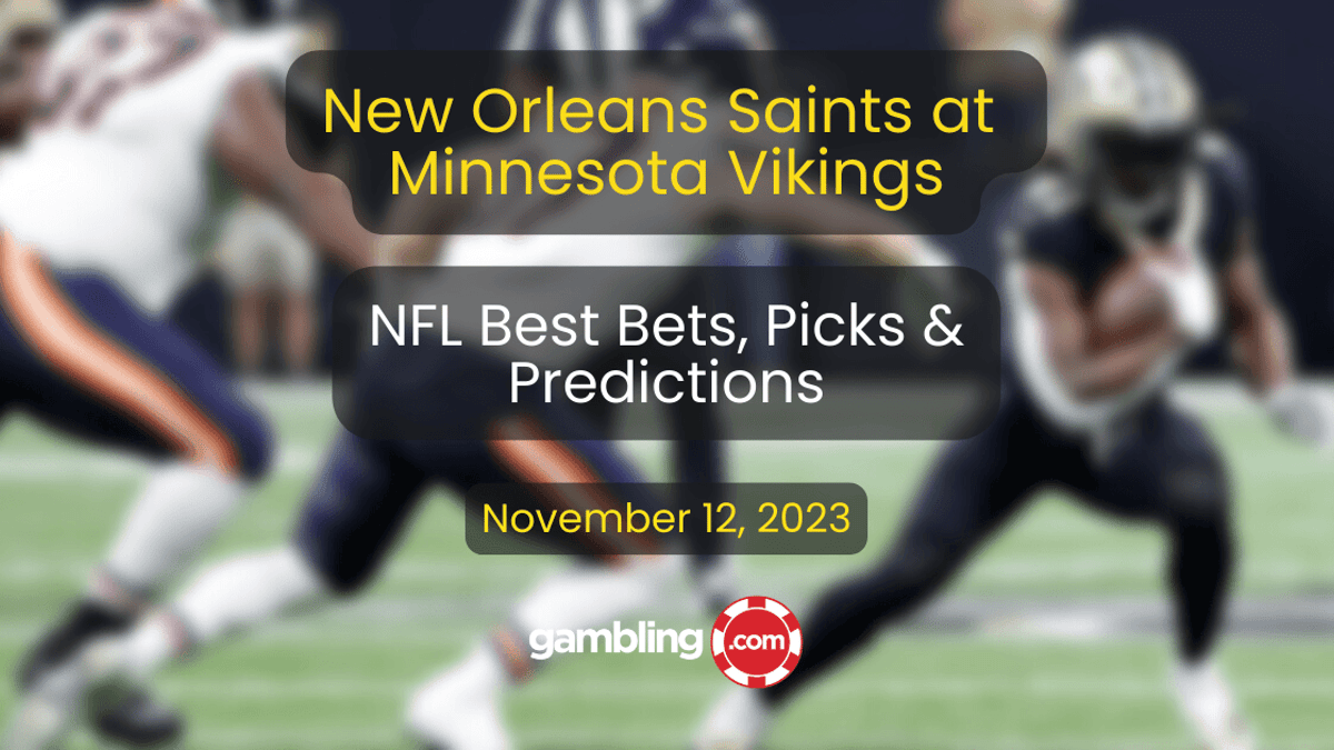 Saints vs. Vikings Prediction, Odds &amp; NFL Week 10 Player Props