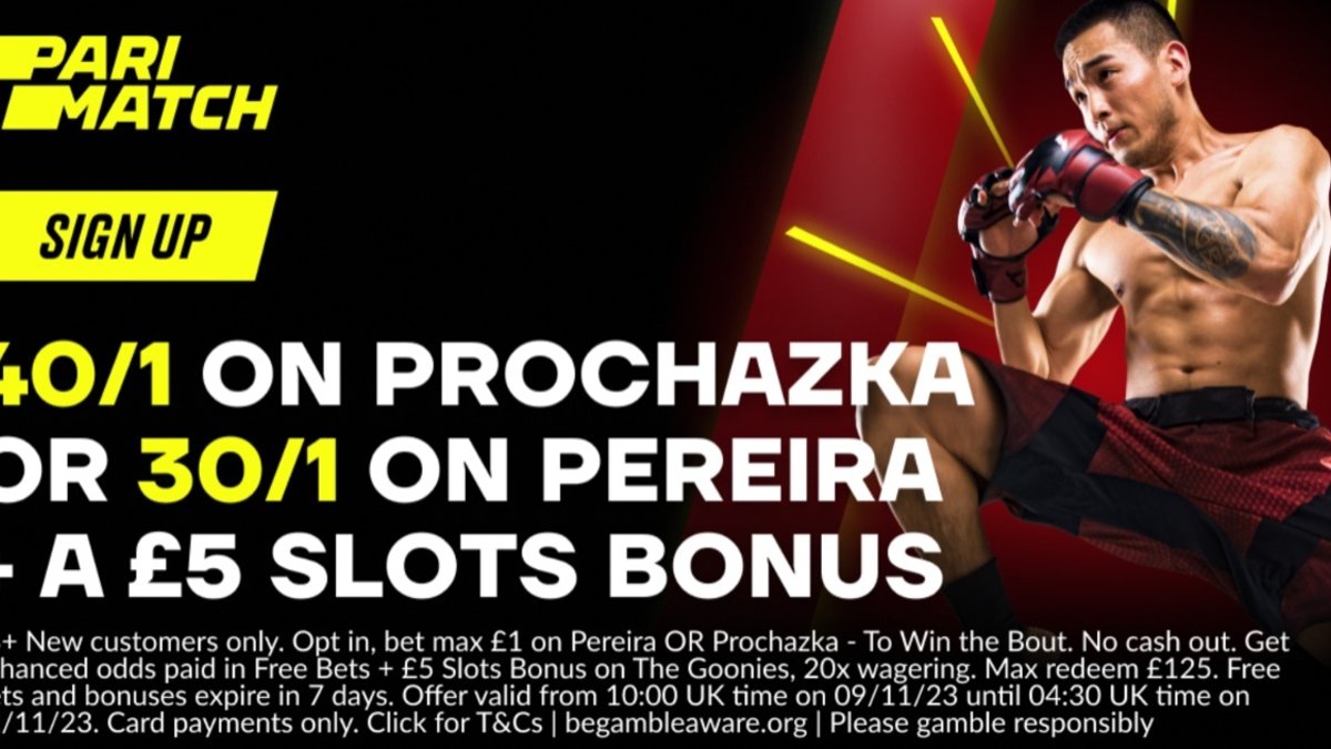 UFC 295 Betting Offer: Back Alex Pereira at 30/1 or Jiri Prochazka at 40/1