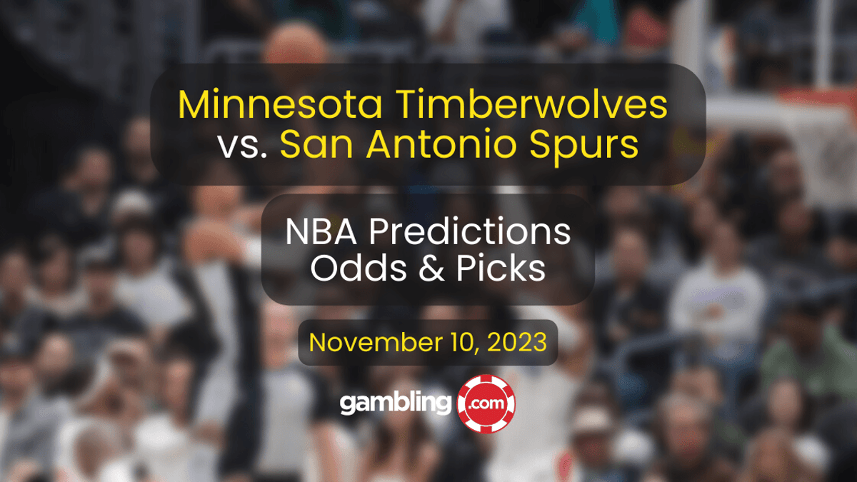 Timberwolves vs. Spurs Prediction, Odds &amp; NBA Player Props for 11/10