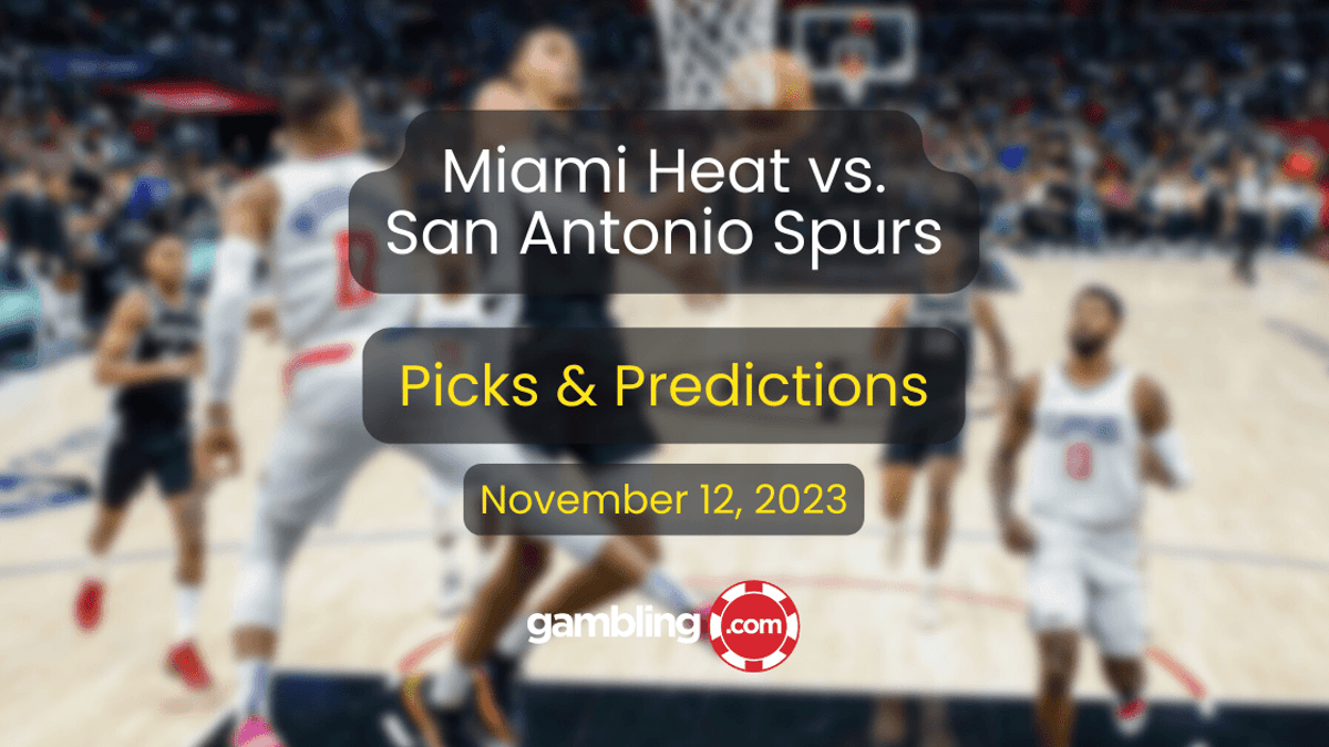Heat vs. Spurs Prediction, Odds &amp; NBA Player Props for 11/12