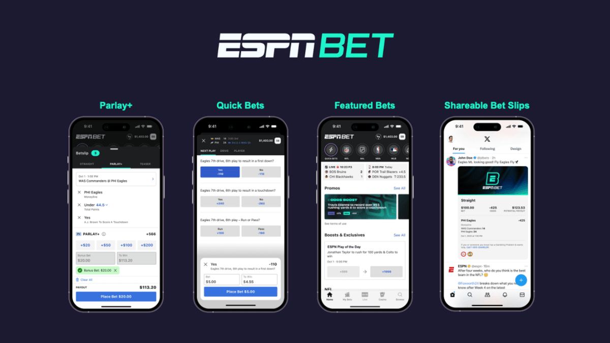 ESPN BET App Bet Anything Get $250 with &#039;GAMBLING&#039; Promo Code Valid in All 17 Legal Betting States