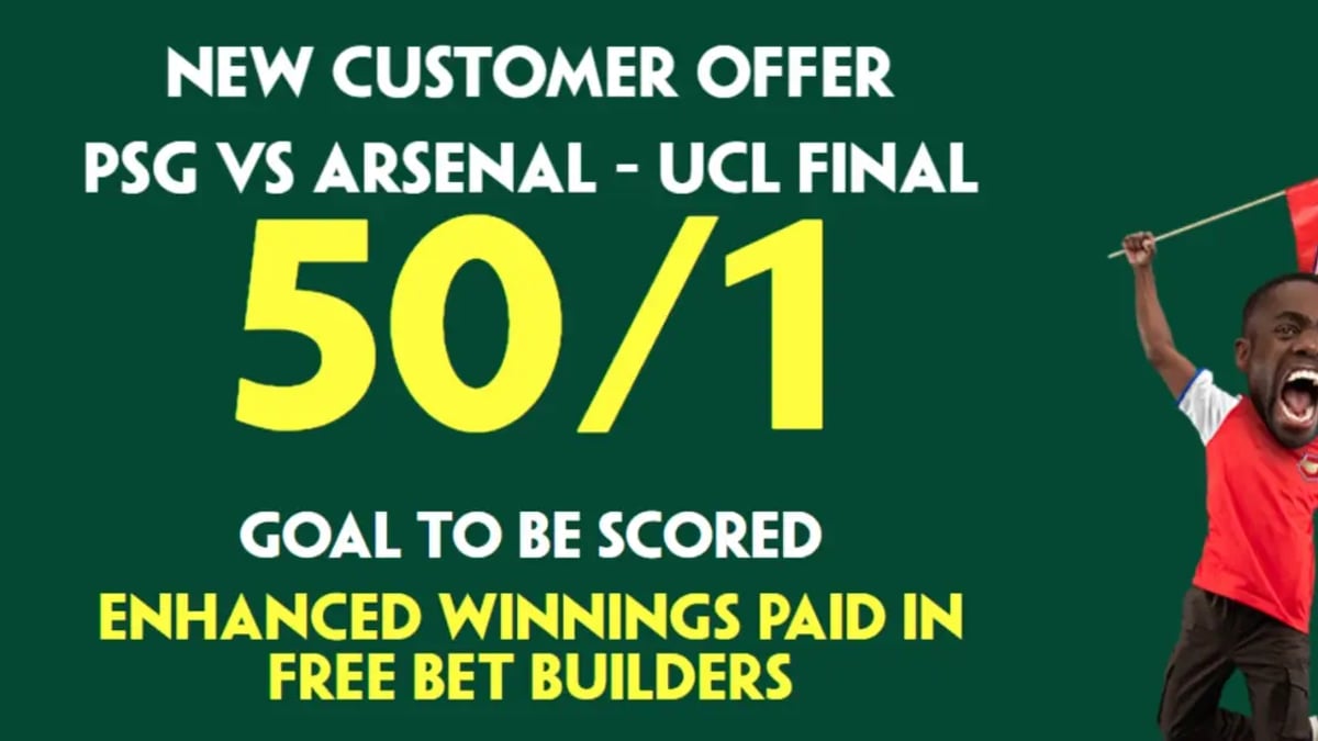 PSG Vs Arsenal Betting Odds: Get 50/1 With Paddy Power On A Goal To Be Scored PSG Vs Arsenal Betting Odds: Get 50/1 With Paddy Power On A Goal To Be Scored