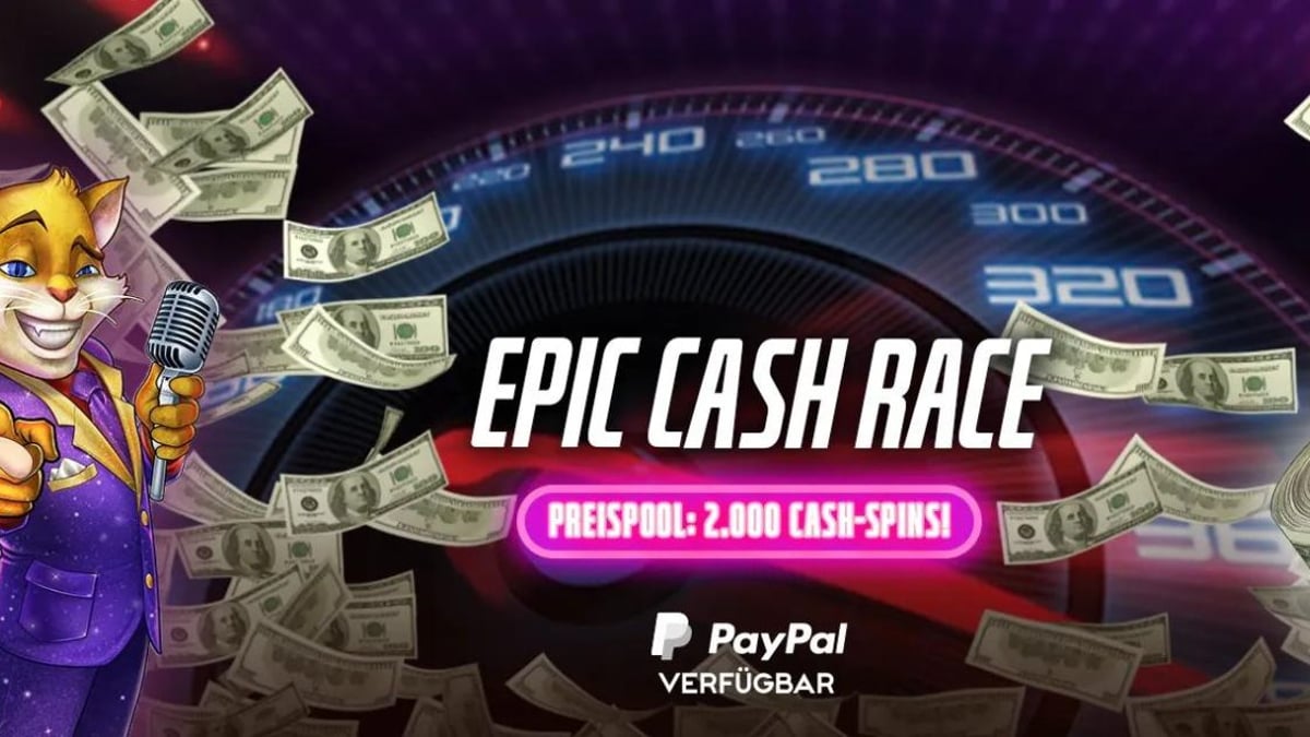 Epic Cash Race bei Jokerstar: jeden Monat bis zu 2.000 Cash-Spins Epic Cash Race bei Jokerstar: jeden Monat bis zu 2.000 Cash-Spins