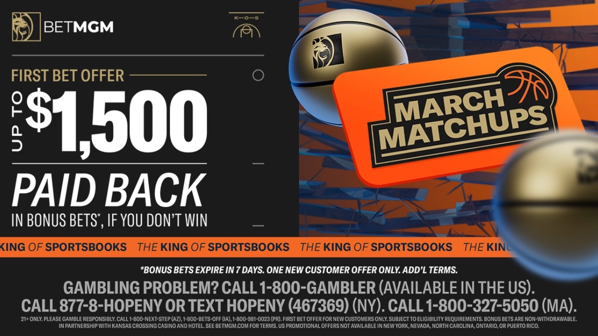 BetMGM Bonus Code Gets $150 for NC or $1,500 Elsewhere for March Madness on March 22