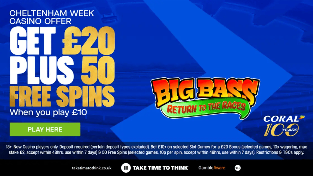 Coral Casino Serving Up £20 Casino Bonus + 50 Free Spins Coral Casino Serving Up £20 Casino Bonus + 50 Free Spins