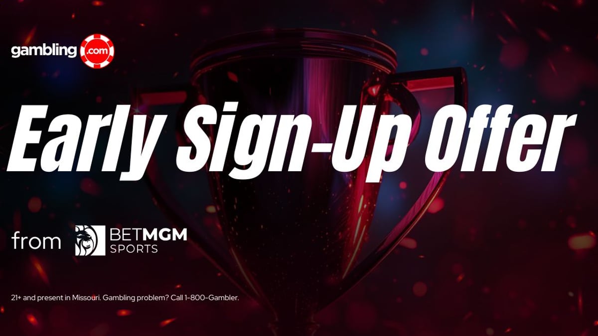 BetMGM Missouri Promo Code: Early Sign-Up Gets Up to $1,500 Back if You Lose (Nov. 17) BetMGM Missouri Promo Code: Early Sign-Up Gets Up to $1,500 Back if You Lose (Nov. 17)