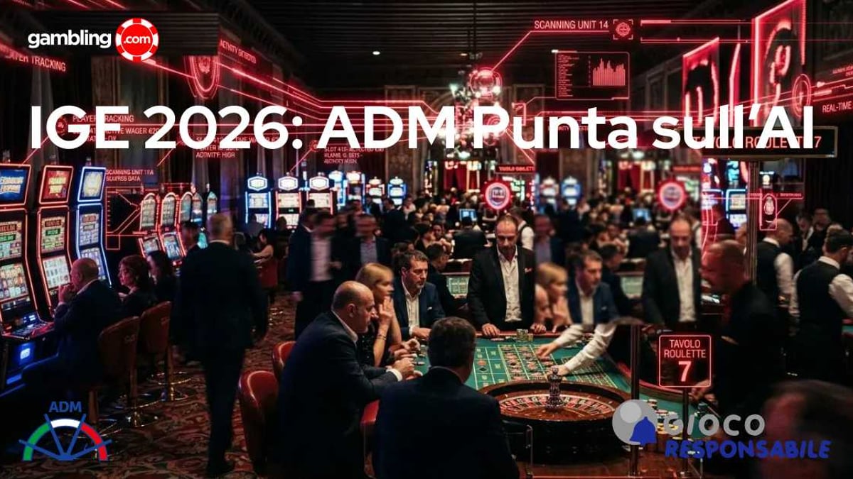 ADM punta sull'intelligenza artificiale per rilevare il gioco problematico: le novita dall'IGE 2026 ADM punta sull'intelligenza artificiale per rilevare il gioco problematico: le novita dall'IGE 2026