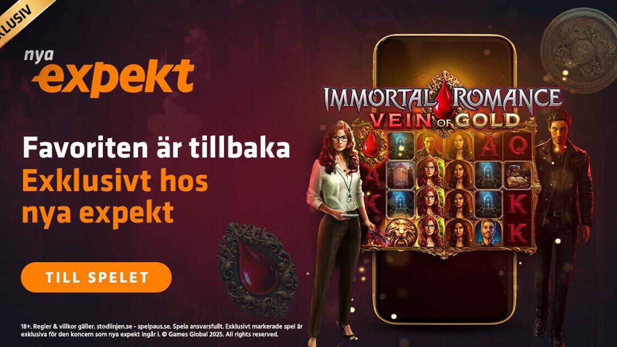 Immortal Romance - Vein of Gold Exklusivt hos Nya Expekt Immortal Romance - Vein of Gold Exklusivt hos Nya Expekt