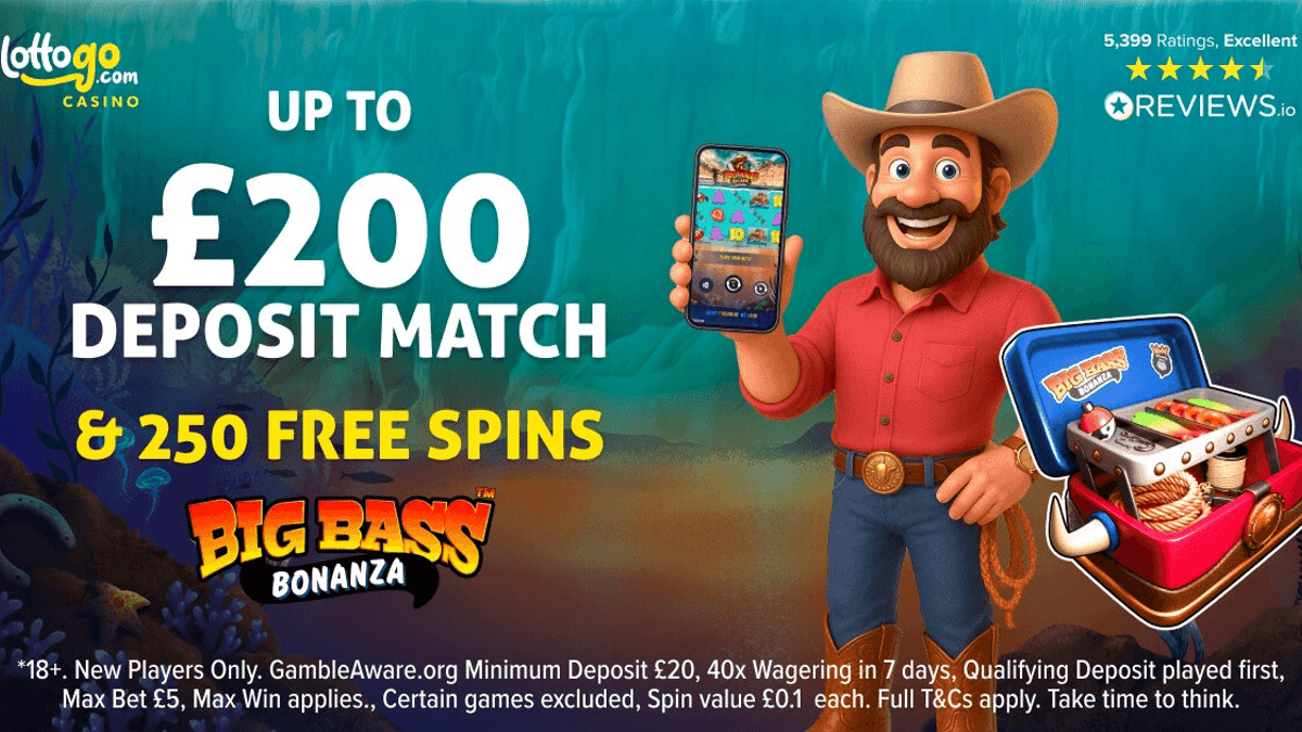 Claim A £200 Deposit Bonus Plus 250 Free Spins At LottoGo Casino Claim A £200 Deposit Bonus Plus 250 Free Spins At LottoGo Casino