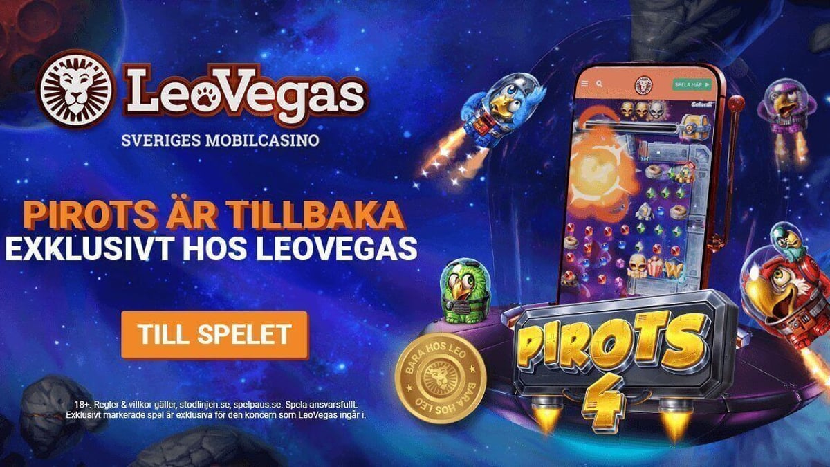 Pirots 4 - Spela exklusivt hos LeoVegas med ny välkomstbonus