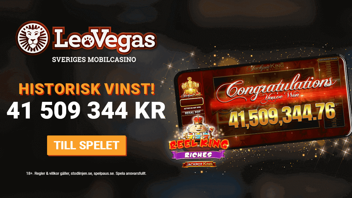 🎰 Svensk Vinner 41,5 Miljoner – Reel King Slot Levererar Jackpot hos LeoVegas!