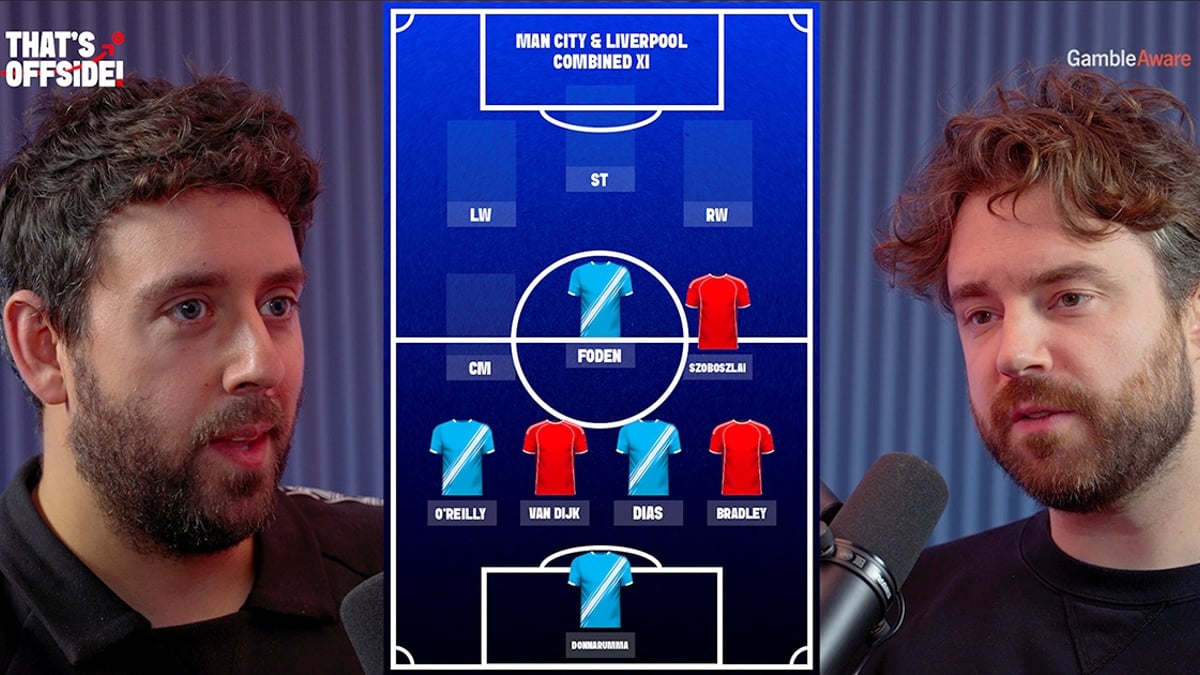 Watch: Fans Battle Over Man City And Liverpool Combined XI On That's Offside Watch: Fans Battle Over Man City And Liverpool Combined XI On That's Offside