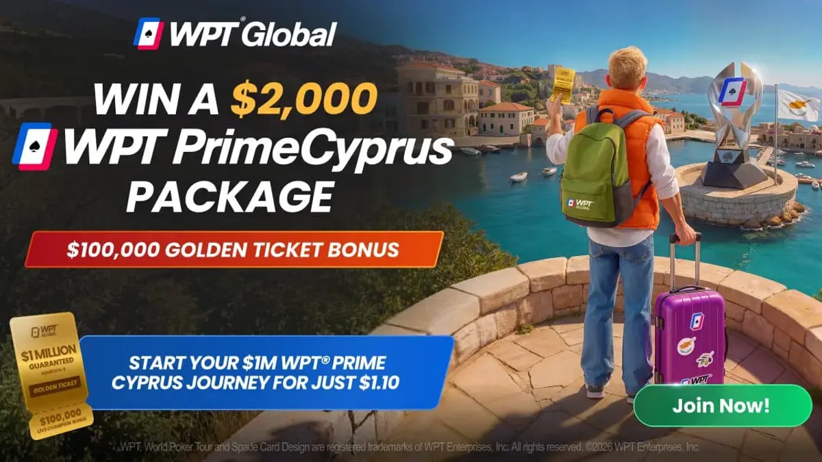 Land A WPT Prime Cyprus Championship Package For $1.10 Land A WPT Prime Cyprus Championship Package For $1.10