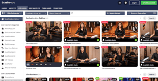 CasinoEuro Live Games Library