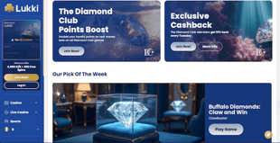 Lukki Casino Exclusive Cashback