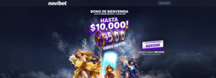 Imagen brand carrousel de Novibet casino Mexico oferta de Bienvenida