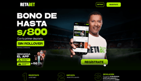Imagen de Retabet apuestas Perú bono de bienvenida