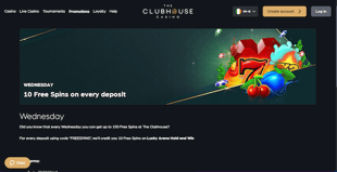 The ClubHouse Casino Free Spins