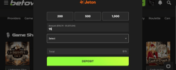 Betovo Casino Depositing Money