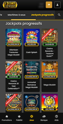 Casino Action Machines à sous