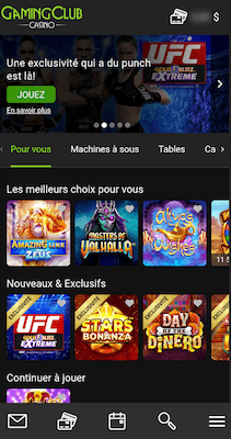 Gaming Club Casino Mobile