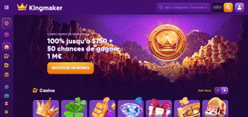 Kingmaker Casino Lobby