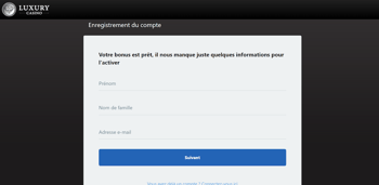 Luxury Casino inscription