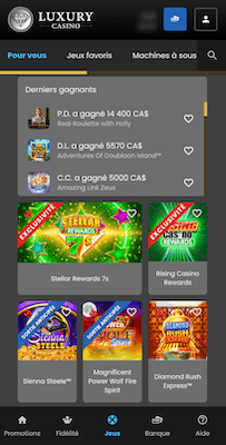 Luxury Casino mobile