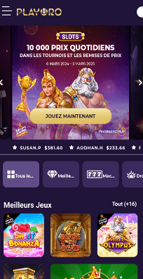 Playoro Casino Mobile