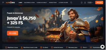 SlotLords Casino Lobby