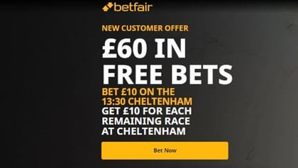 Cheltenham Offers: Claim £60 in Free Bets at Betfair for Cheltenham Festival