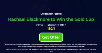 Cheltenham Betting Offers: Back Rachael Blackmore at 150/1 Odds in the Gold Cup with William Hill