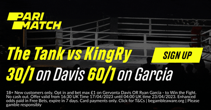 Ryan Garcia vs Gervonta Davis Promo: Get 30/1 Odds On Davis or 60/1 on Garcia with Parimatch