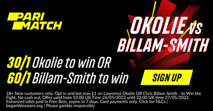 Okolie vs Billam-Smith Boxing Promo: Get 30/1 Odds on Okolie or 60/1 on Billam-Smith with Parimatch