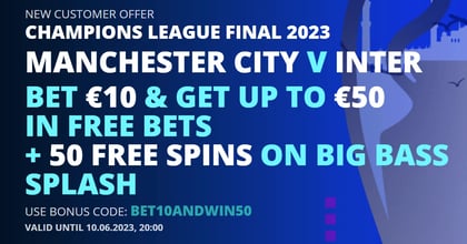 Champions League Final Betting Offer: Bet €10 on Inter vs Man City &amp; Get €50 in Free Bets