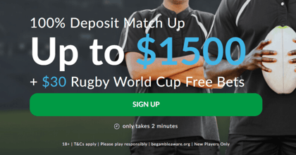 Rugby World Cup Betting Promo: BetVictor Offering 100% Matched Deposit Match + $30 Free Bets