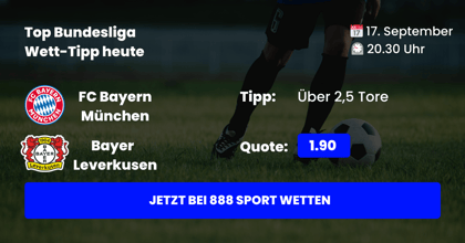 1. Bundesliga Spiele Top 3 an Spieltag 4 (15.09. - 17.09.)