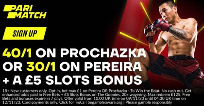 UFC 295 Betting Offer: Back Alex Pereira at 30/1 or Jiri Prochazka at 40/1