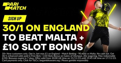 Euro 2024 Qualifying Betting Offer: Get 30/1 On England + A £10 Slots Bonus