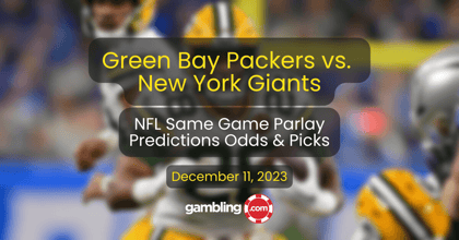 Monday Night Football Same Game Parlay Picks &amp; Packers vs. Giants NFL Picks