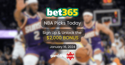 bet365 NBA Bonus Code Unlocks $2,000 BONUS for NBA Picks Today 01/16