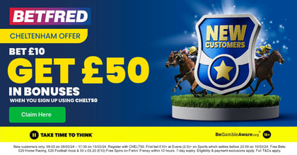 Cheltenham Festival Offers: Bet £10 and Get £50 in Bonuses with Betfred