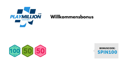PlayMillion Willkommensbonus: Bis zu 100 € gewinnen!