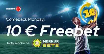Montag ist Anpfiff: 10 € Freebet bei Merkur Bets