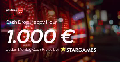 StarGames Cash Drop Happy Hour: Montags bis zu 1.000 € extra gewinnen